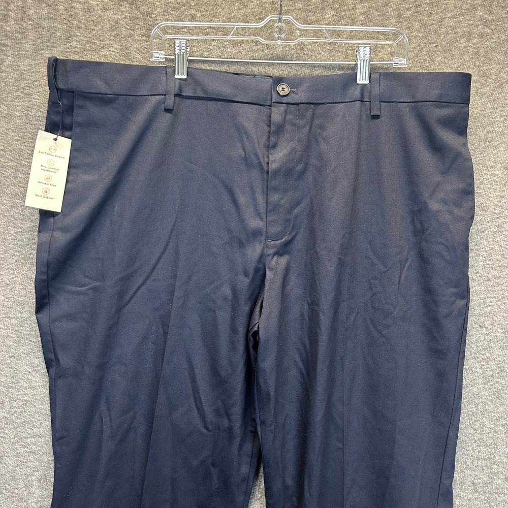 Dockers Mens Big & Tall Signature Khaki Classic Fit Navy Pants 44x30 NWT